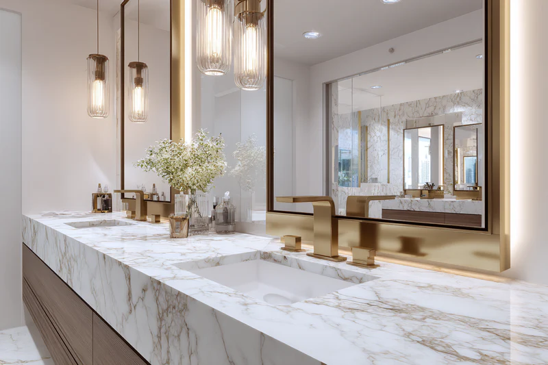 Granite bathroom vanity countertops