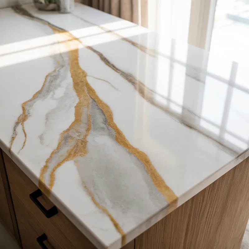 Cambria Brittanicca Gold quartz sample