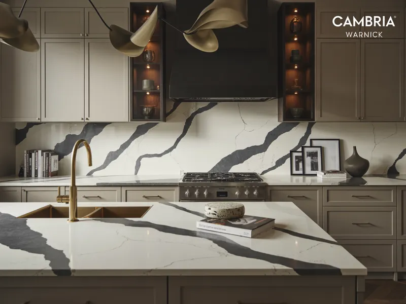 Cambria Warwick quartz countertop