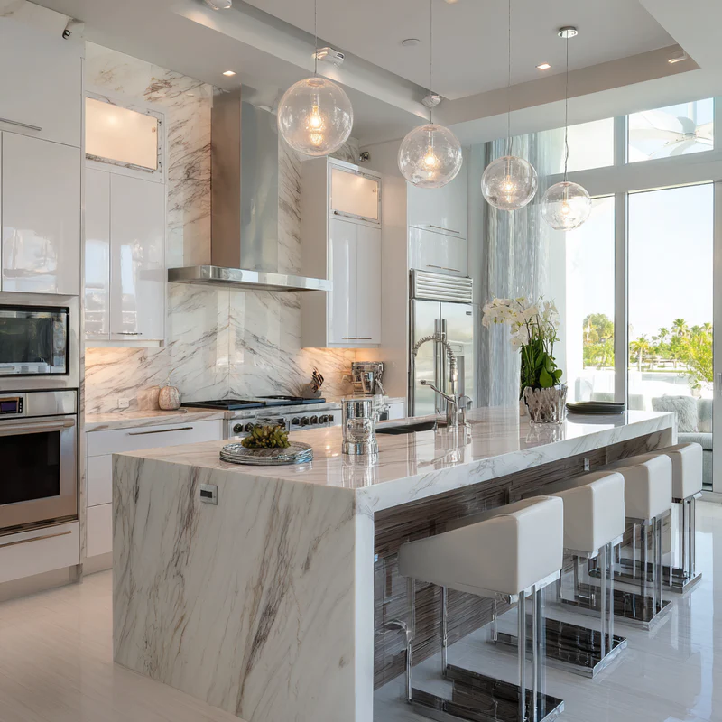 Kitchen countertops for Fort Lauderdale waterfront homes